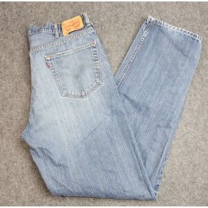 Levis 550 Jeans Mens 40x38 Blue Denim Streetwear Grunge Americana Rodeo Red Tab